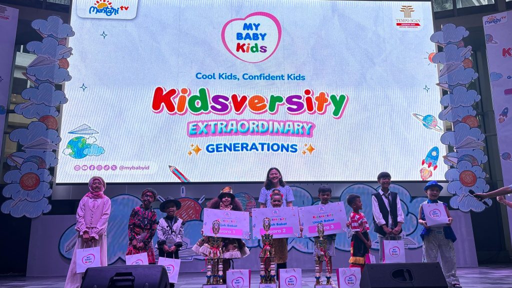 MY BABY Kids Hadirkan Kidsversity 2025, Ruang Eksplorasi Anak Menuju Generasi Hebat dan Percaya Diri 1 Pemenang Kidsversity 2025 Juara 1 Belgin Abdullah Juara 2 Ghania Shaqueena Juara 3 Sabian Miraj Alfatih