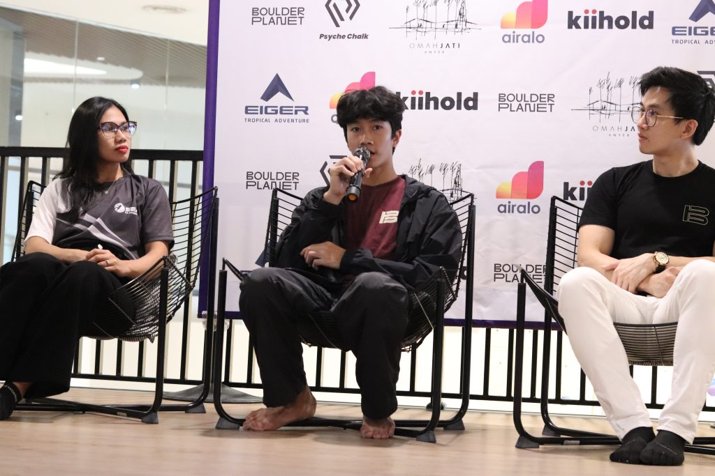 Generasi Baru Panjat Tebing Indonesia Unjuk Taji, SEA Boulder League 2026 Resmi Dimulai di Jakarta 1 Ardana Cikal Damarwulan memberikan keterangan dalam sesi konferensi pers SEA Boulder League SEABL 2026