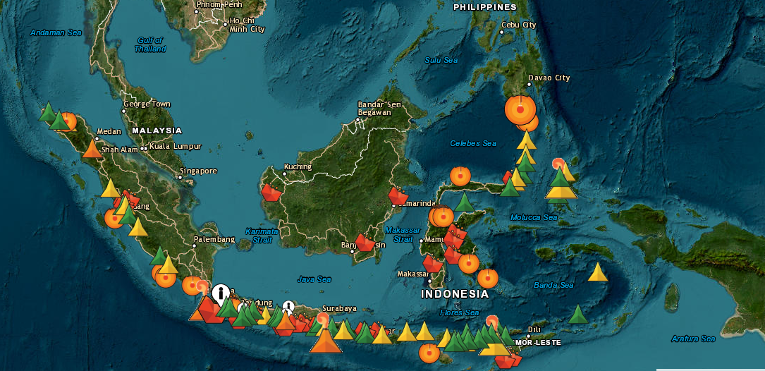 5 Gunung Api Berstatus Siaga, MAGMA Pantau 69 Gunung Api Pagi Ini
