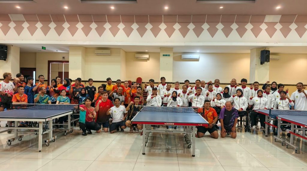 NPCI DKI Jakarta dan Bogor Sparing Para Tenis Meja
